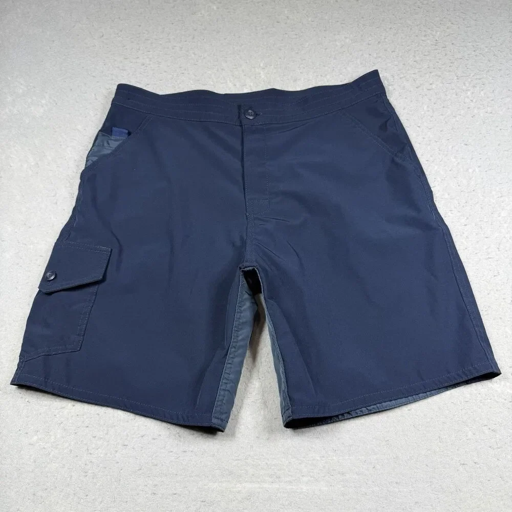 VTG Birdwell Beach Britches Birdie Board Shorts Cargo Men’s Medium Blue Nylon